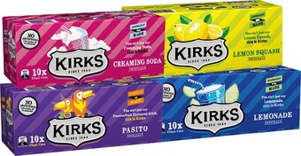 BIG W Kirks 10-Pack Can Varieties 375mL offer