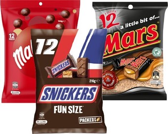 BIG W Mars Medium Sharepacks 144g-216g offer