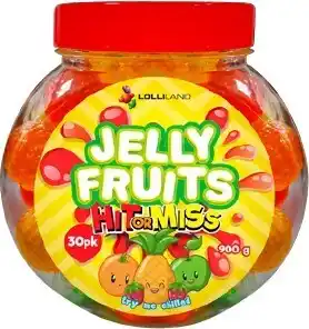 NEW Lolliland Jelly Fruits Jar 900g