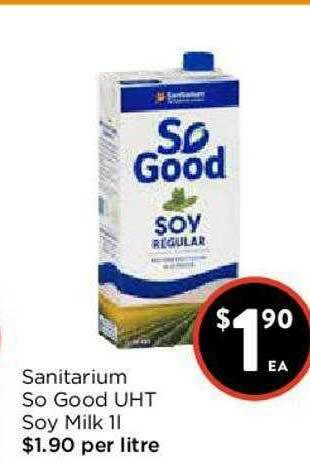 Foodworks Sanitarium So Good Uht Soy Milk offer