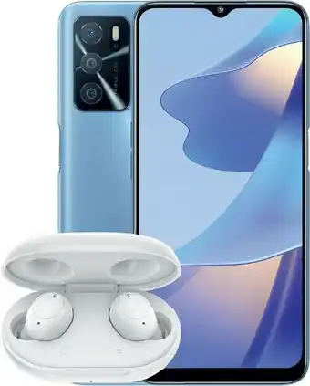 Officeworks OPPO A16s 4G Unlocked Smartphone W12 Headphones Bundle offer