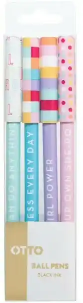 Officeworks Otto 4 Pack Pens offer