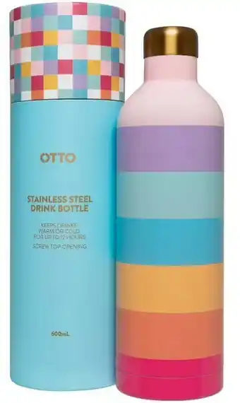 Officeworks Otto Drink Bottle 600mL offer