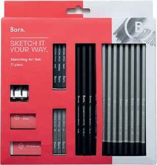 Officeworks Born 21 Piece Sketch Set offer