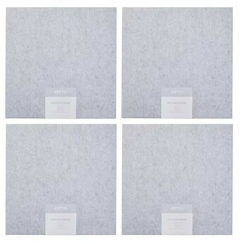 Officeworks Otto Felt Board 43 x 43cm - Grey offer