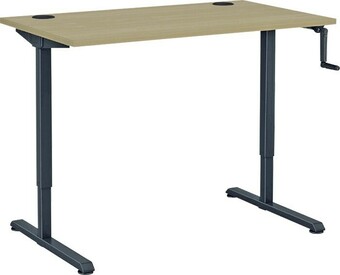 Officeworks J.Burrows Matrix Manual Height-Adjustable Desk 1200mm offer