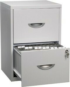 Officeworks J.Burrows Soho 2 Drawer Filing Cabinet offer