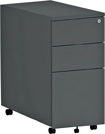 Officeworks Stilford Pro Slim Filing Pedestal - Black offer