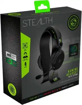 BIG W Stealth C6-100 Gaming Headset + Limited Edition Stand - Black/Green offer