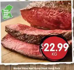 Spudshed Market Value Beef Rump Steak Value Pack offer