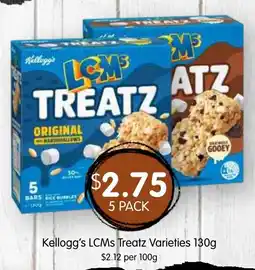 Spudshed Kellogg's LCMs Treatz Varieties offer