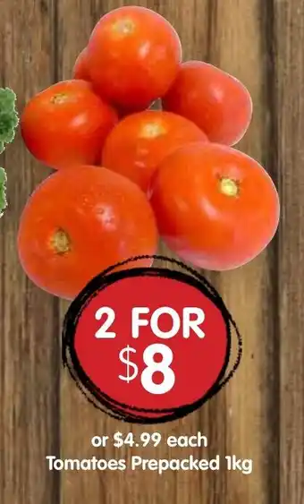 Tomatoes Prepacked