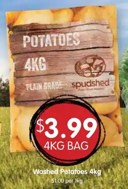 Spudshed Washed Potatoes offer