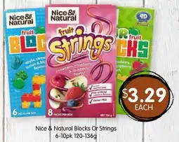 Spudshed Nice & Natural Blocks Or Strings offer