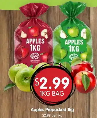 Spudshed Apples Prepacked 1kg offer