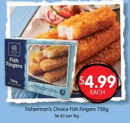 Spudshed Fisherman's Choice Fish Fingers offer