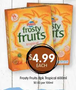 Spudshed Peters frosty fruits tropical offer