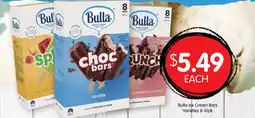 Spudshed Bulla Ice Cream Bars Varieties offer