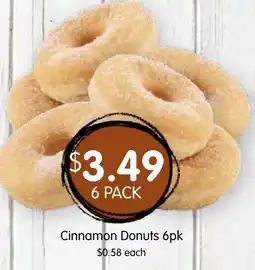 Spudshed Cinnamon Donuts 6pk offer
