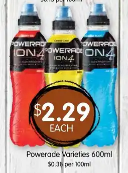 Spudshed Powerade Varieties offer