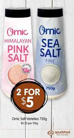 Spudshed Ornic Salt Varieties offer