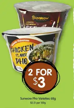 Spudshed Sunwow Pho Varieties offer