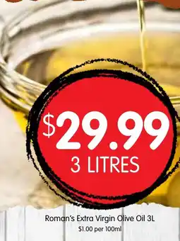 Spudshed Roman's Extra Virgin Olive Oil offer