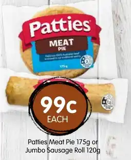 Spudshed Patties Meat Pie offer