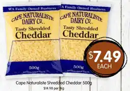 Spudshed Cape Naturaliste Shredded Cheddar offer