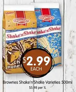 Spudshed Brownes Shake'n Shake Varieties offer