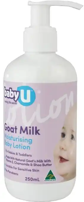 BIG W Baby U Goat Milk Moisturising Lotion 250mL offer