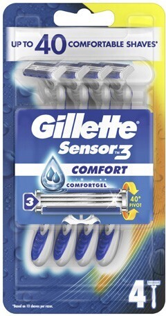 BIG W Gillette Sensor 3 Comfort - 4 Pack offer