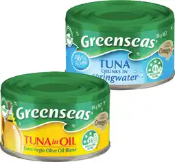 IGA Greenseas Tuna Selected Varieties offer