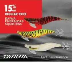 BCF Daiwa Emeraldas Squid Jigs offer