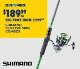 BCF Shimano Symetre Spin Combos offer