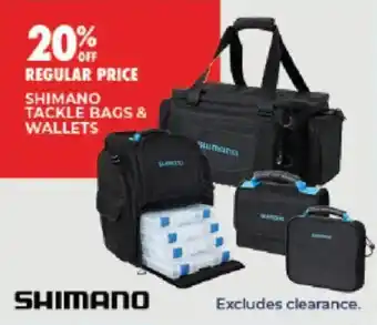 Shimano tackle bags & wallets
