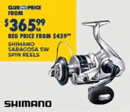 BCF Shimano Saragosa SW Spin Reels offer