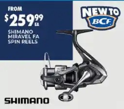 BCF Shimano Miravel FA Spin Reels offer
