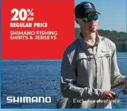 BCF Shimano fishing shirts & jerseys offer