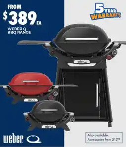 BCF Weber Q BBQ Range offer