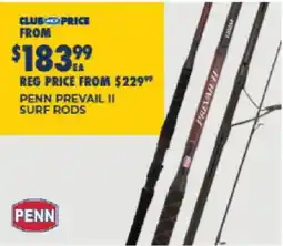 BCF Penn Prevail II Surf Rods offer