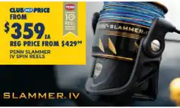 BCF Penn Slammer IV Spin Reels offer