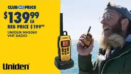 BCF Uniden MHS050 VHF Radio offer
