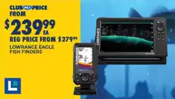 BCF Lowrance Eagle Fish Finders offer