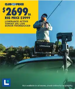 BCF Lowrance Active Target 2XL Live Sonar Transducer offer