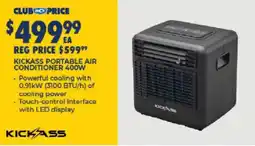 BCF Kickass portable air conditioner 400w offer
