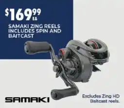 BCF Samaki Zing Reels offer