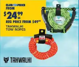 BCF Tahwalhi Tow Ropes offer