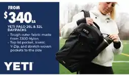 BCF Yeti Palo 26L & 32L Daypacks offer