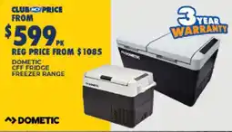 BCF Dometic CFF Fridge Freezer Range offer